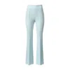Lita Couture Women's High Rise Trousers In Blue In Blue