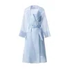 Lita Couture Women's See Through Blue Organza Trench Dress In Blue
