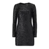 Lita Couture Women's Sequin Mini Dress In Black In Black