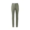 Lita Couture Women's Vegan-leather Trousers In Olive Green In Green