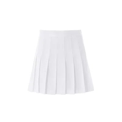 Lita Couture Women's White Pleated Tennis Skirt