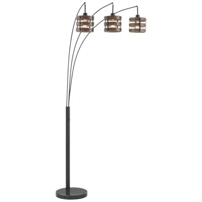 Lite Source Balta 88" High Black 3-light Arc Floor Lamp