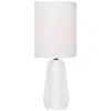 Lite Source Charna 17 1/2" Modern White Ceramic Accent Table Lamp