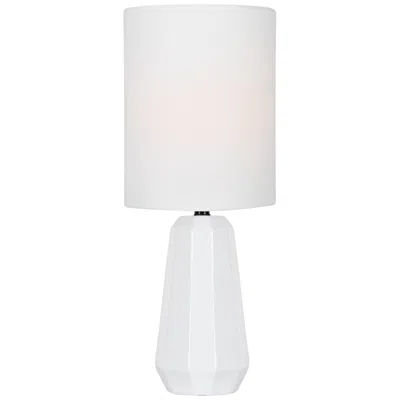Lite Source Charna 17 1/2" Modern White Ceramic Accent Table Lamp