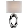 Lite Source Clover 26 1/2" Chrome Finish Modern Ceramic Table Lamp