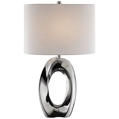 Lite Source Clover 26 1/2" Chrome Finish Modern Ceramic Table Lamp