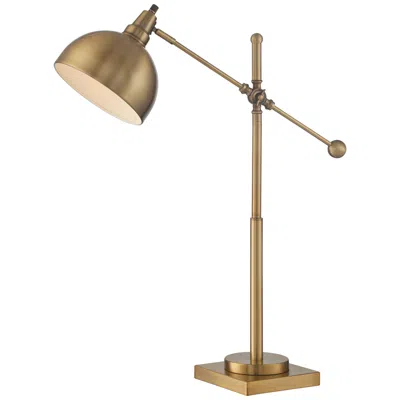 Lite Source Cupola 30" High Brass Adjustable Balance Arm Desk Lamp