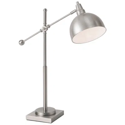 Lite Source Cupola 30" High Brushed Nickel Metal Desk Table Lamp