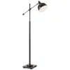 Lite Source Cupola Adjustable Height Bronze Metal Task Floor Lamp