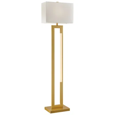 Lite Source Darrello 61" Modern Gold Floor Lamp With Led Night Light