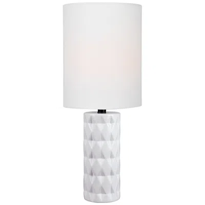 Lite Source Delta 17" High White Ceramic Accent Table Lamp