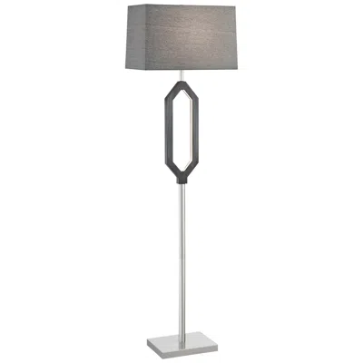 Lite Source Desmond 63 3/4" Charcoal Floor Lamp With Led Night Light