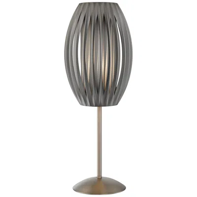 Lite Source Egg 25" Satin Steel And Silver Modern Table Lamp