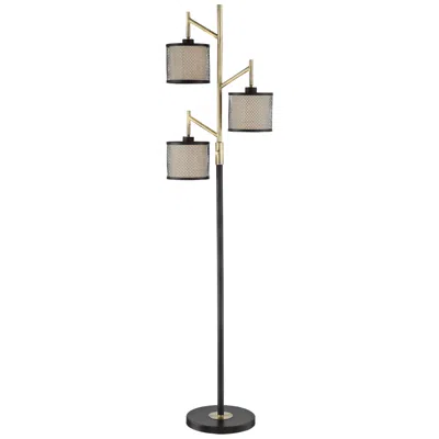Lite Source Elena 66 1/4" Coffee 3-light Metal Floor Lamp