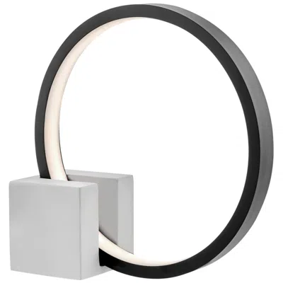 Lite Source Fannie 12 1/4" High Black Gray Ring Modern Led Accent Lamp
