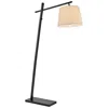Lite Source Gaines 62" High Modern Angled Black Base Floor Lamp