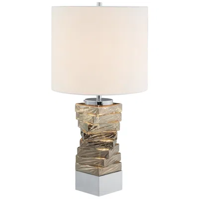Lite Source Gwen 28" High Modern Textured Block Table Lamp