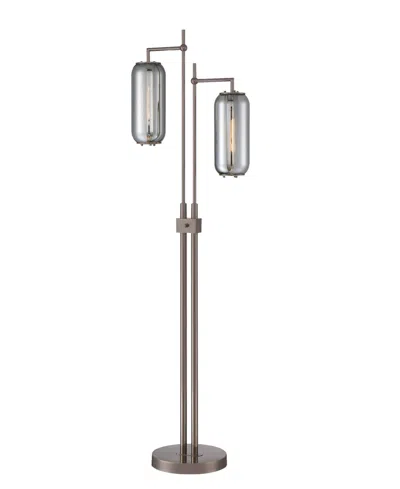 Lite Source Hagen Floor Lamp In Gunmetal
