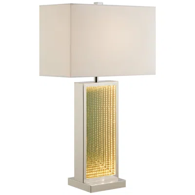 Lite Source Konane 26" Chrome Table Lamp With Led Night Light