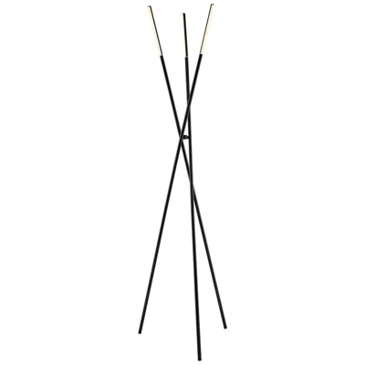 Lite Source Lorant 73 1/2" Black Metal Led Modern Tripod Floor Lamp