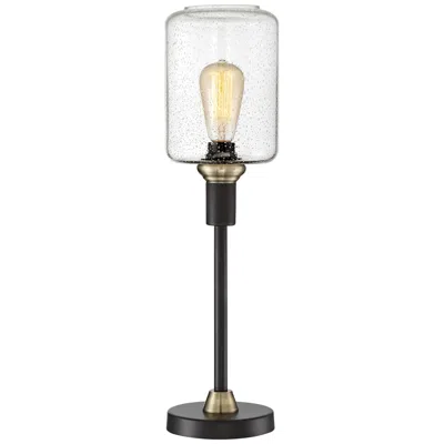 Lite Source Luken 23.5" High Black Metal Industrial Table Lamp