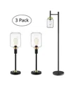 Lite Source Luken Lamp Set, 3 Piece In Multi
