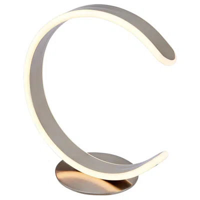 Lite Source Luma 12 1/2" High Silver Led Modern Accent Table Lamp