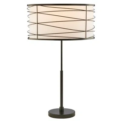 Lite Source Lumiere 29.75'' Battery Powered Integrated Led Outdoor Table Lamp In Black