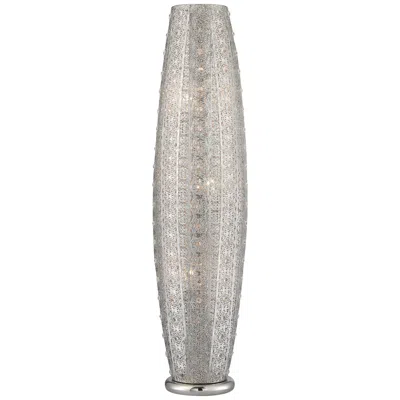 Lite Source Masura 43" Polished Nickel And Crystal Floor Lamp