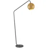 Lite Source Molina Floor Lamp Matte Black In Brown