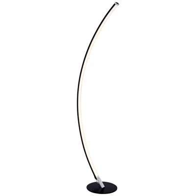 Lite Source Monita 51 1/2" Black Finish Modern Led Arc Floor Lamp