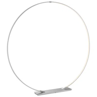Lite Source Monita 64 1/2 Silver Ring Modern Floor Lamp
