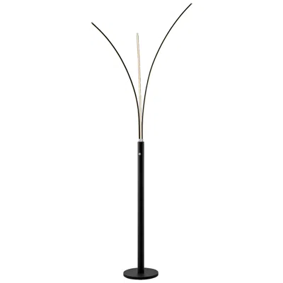 Lite Source Monita 80 3/4" Black Metal Led Modern Arc Floor Lamp