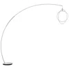 Lite Source Monita 83" Matte Silver 2-light Led Modern Arc Floor Lamp