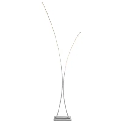 Lite Source Monita 85" High Silver Led Arc Floor Lamp