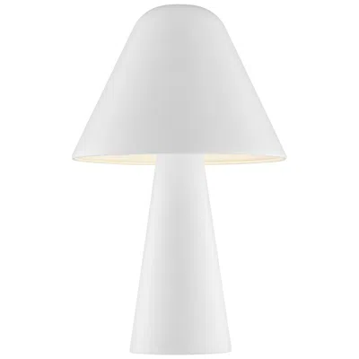 Lite Source Muga 15 3/4" High White Mushroom Shade Modern Table Lamp