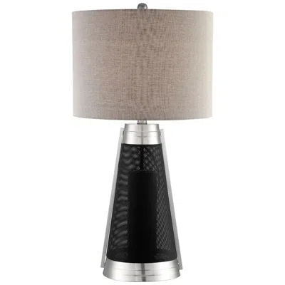 Lite Source Olson 28 1/4" Black Metal Led Table Lamp With Usb Port