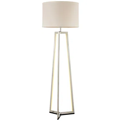 Lite Source Pax 61" Chrome Tripod Floor Lamp With Led Night Light