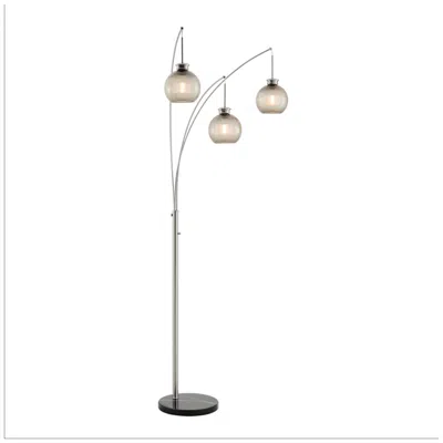 Lite Source Philis Brushed Nickel 3-light Arc Floor Lamp