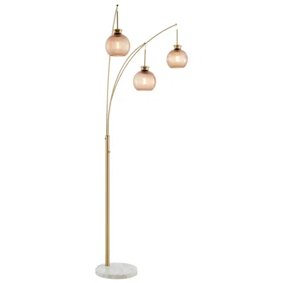 Lite Source Philis Gold 3-light Arc Floor Lamp
