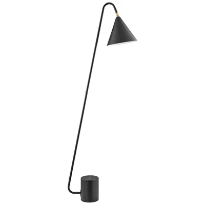 Lite Source Quade 57 1/2" High Black Finish Modern Floor Lamp