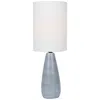 Lite Source Quatro 17" White Shade Gray Ceramic Accent Table Lamp
