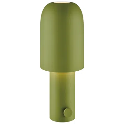 Lite Source Quito 15" High Matte Avocado Green Cordless Table Lamp