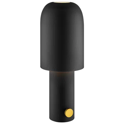 Lite Source Quito 15" High Modern Matte Black Cordless Table Lamp