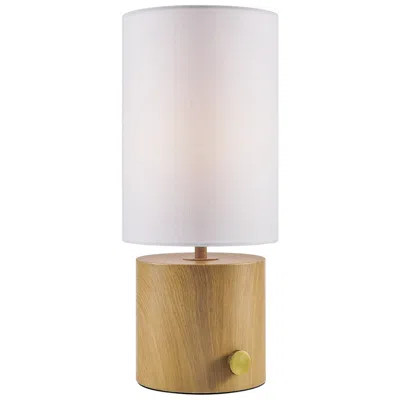 Lite Source Quoba 15 1/4" High Oak Led Accent Table Lamp