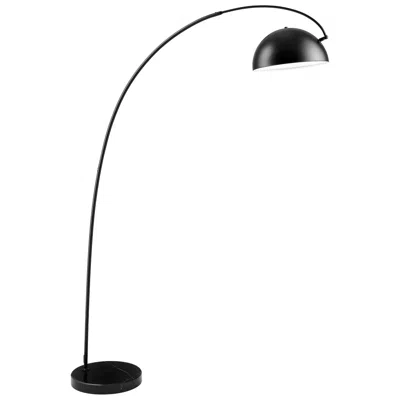 Lite Source Raelynn Black Arc Floor Lamp