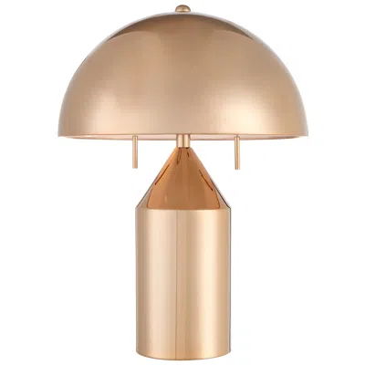Lite Source Ranae 21 1/2" French Gold Metal Modern Mushroom Table Lamp