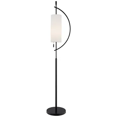 Lite Source Renessa 63 1/2" Black And White Modern Floor Lamp