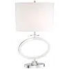 Lite Source Ring 29" High Chrome Oval Led Night Light Table Lamp