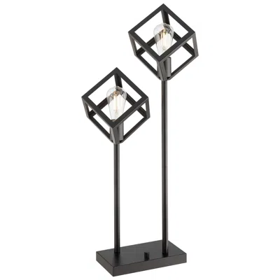Lite Source Roberson 32 1/2" High Modern Black Cubes Table Lamp